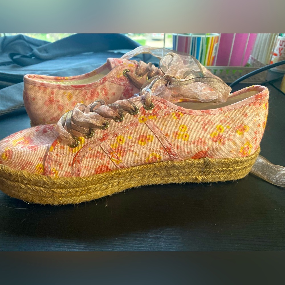 Superga LoveShackFancy NWT floral espadrille 8.5